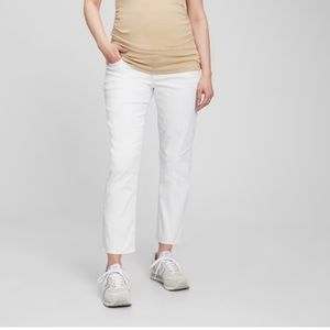 Gap Maternity True Waistband Full Panel Cheeky Straight Jeans size 8